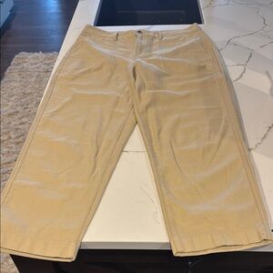 J Crew size 12 Tan Cropped Pants